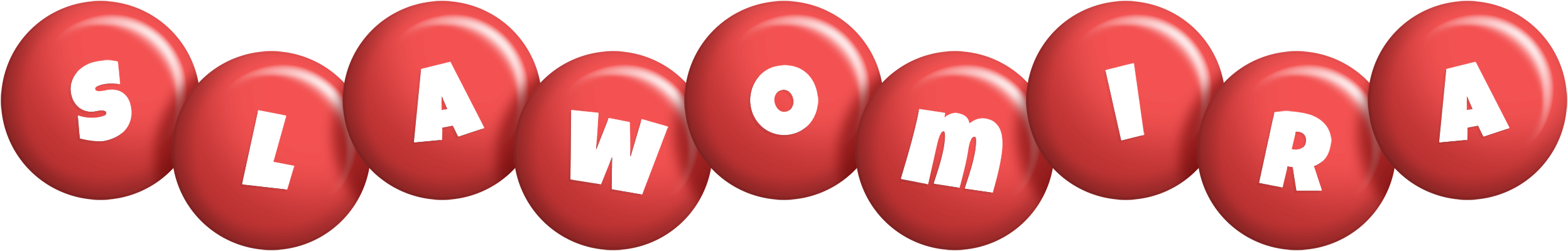 Slawomira candy-red logo