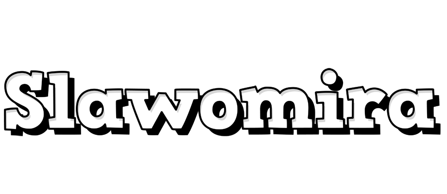 Slawomira snowing logo