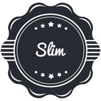 Slim badge logo