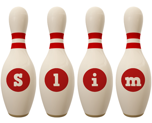 Slim bowling-pin logo
