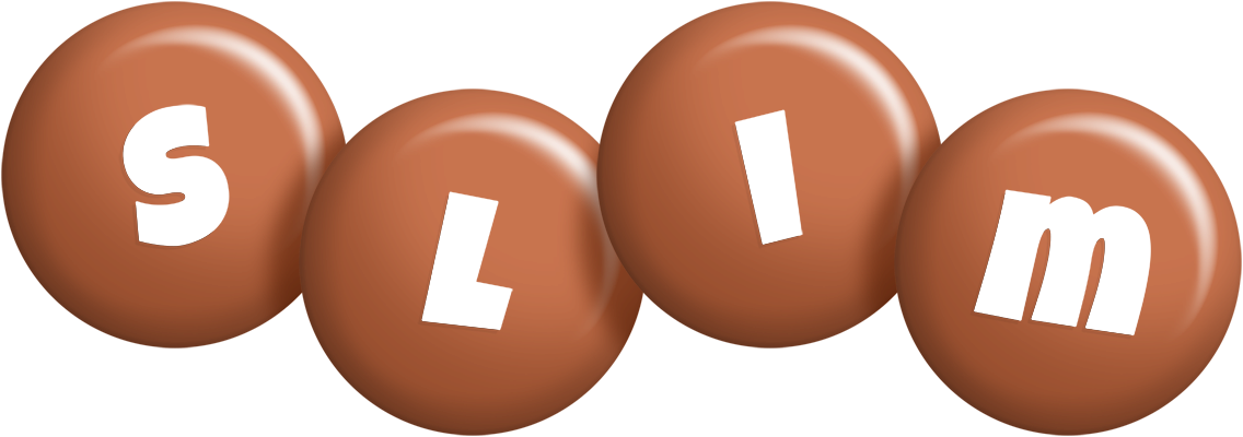 Slim candy-brown logo
