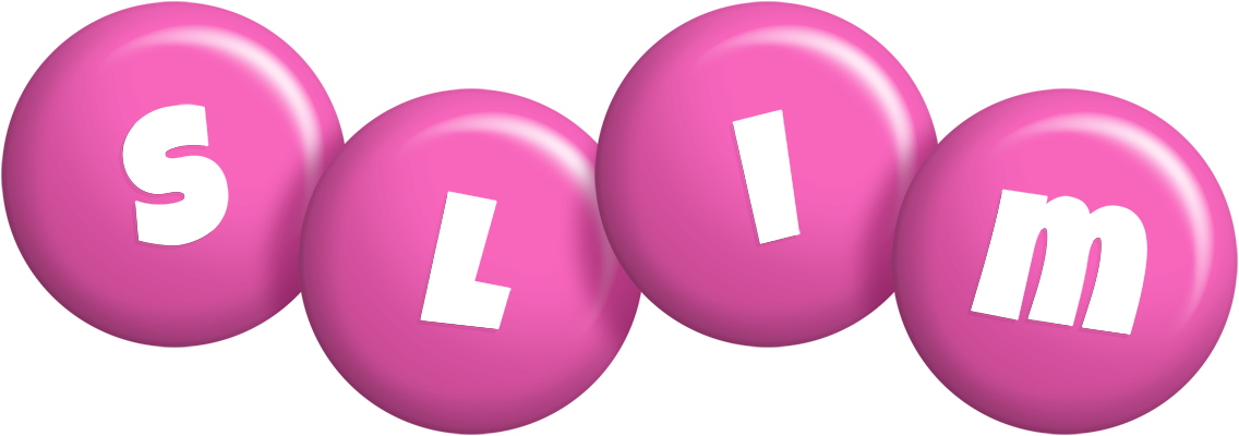 Slim candy-pink logo