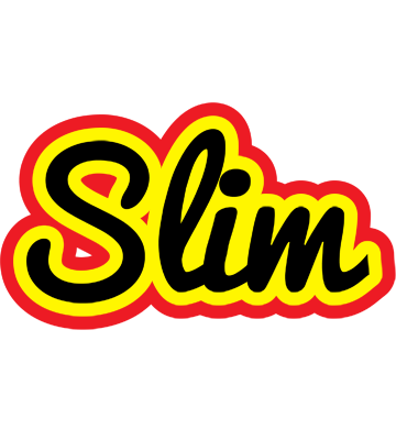 Slim flaming logo