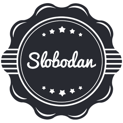 Slobodan badge logo