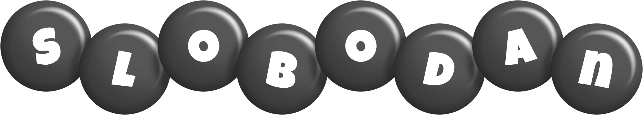 Slobodan candy-black logo