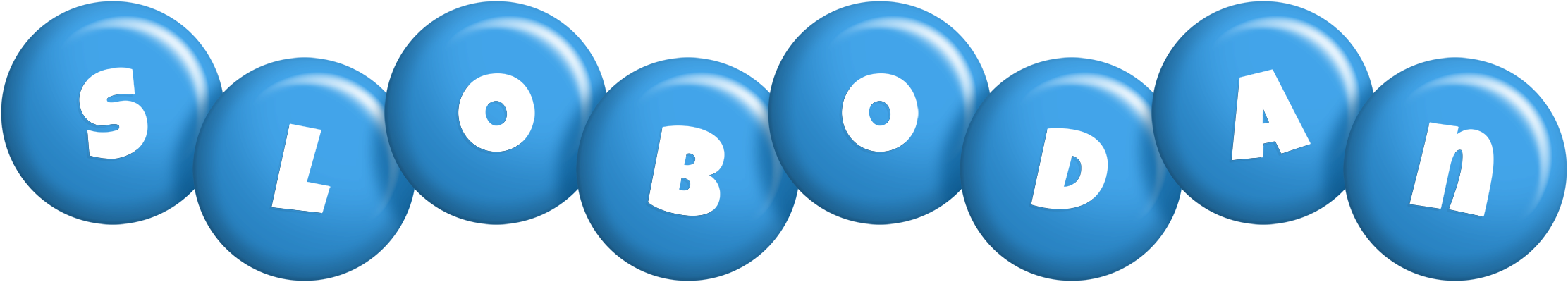 Slobodan candy-blue logo