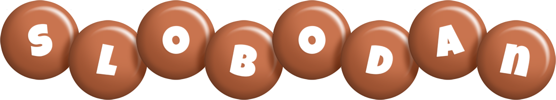 Slobodan candy-brown logo