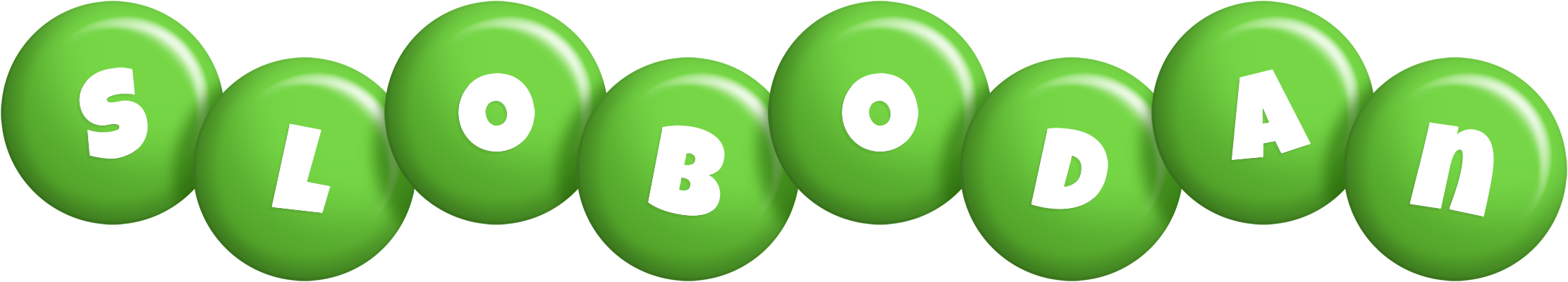 Slobodan candy-green logo