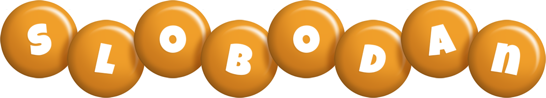 Slobodan candy-orange logo