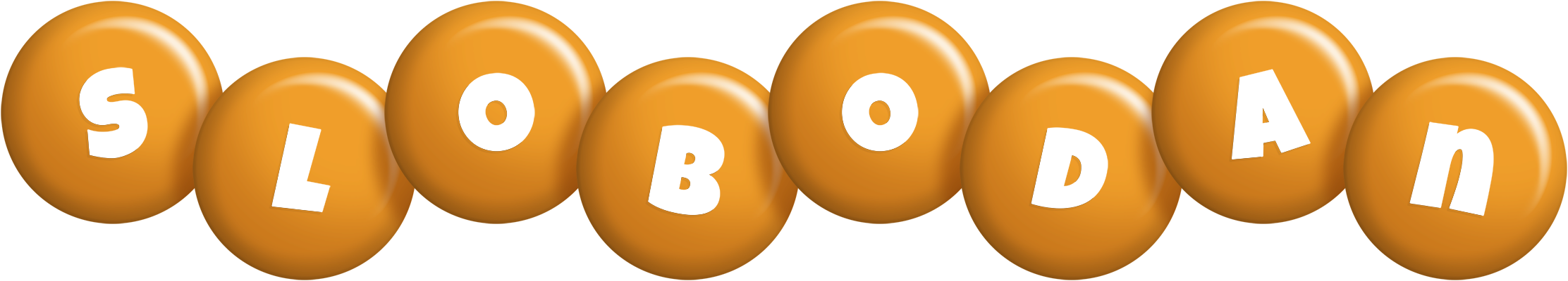 Slobodan candy-orange logo