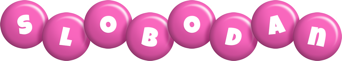 Slobodan candy-pink logo