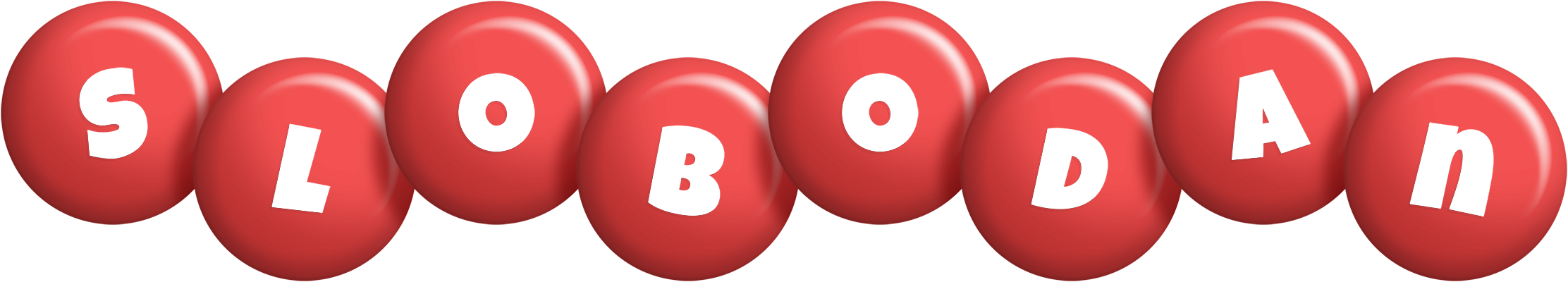Slobodan candy-red logo