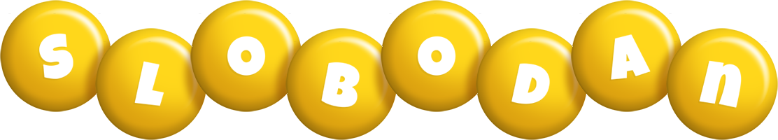 Slobodan candy-yellow logo