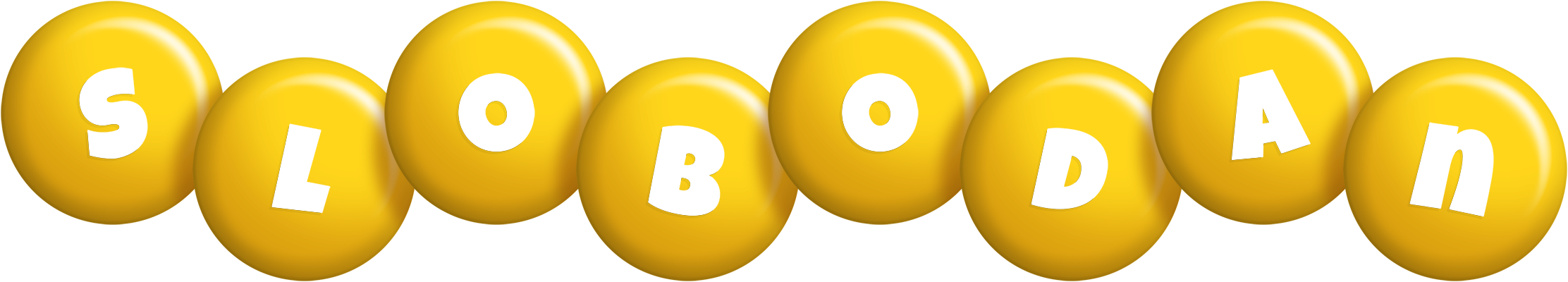 Slobodan candy-yellow logo