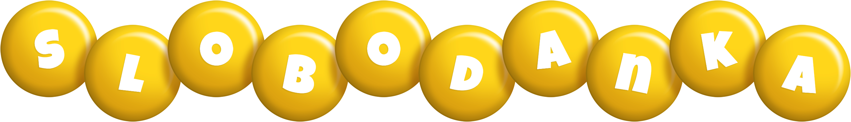 Slobodanka candy-yellow logo