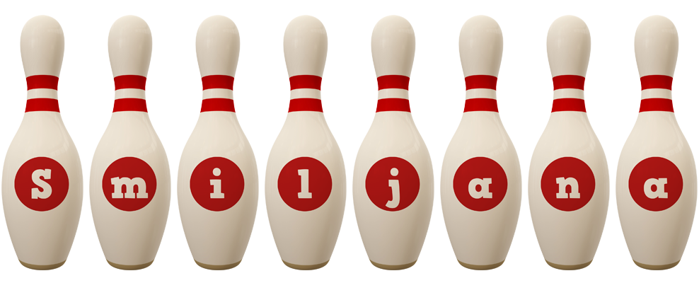 Smiljana bowling-pin logo