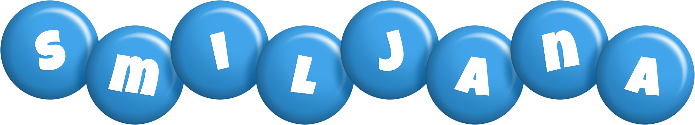 Smiljana candy-blue logo