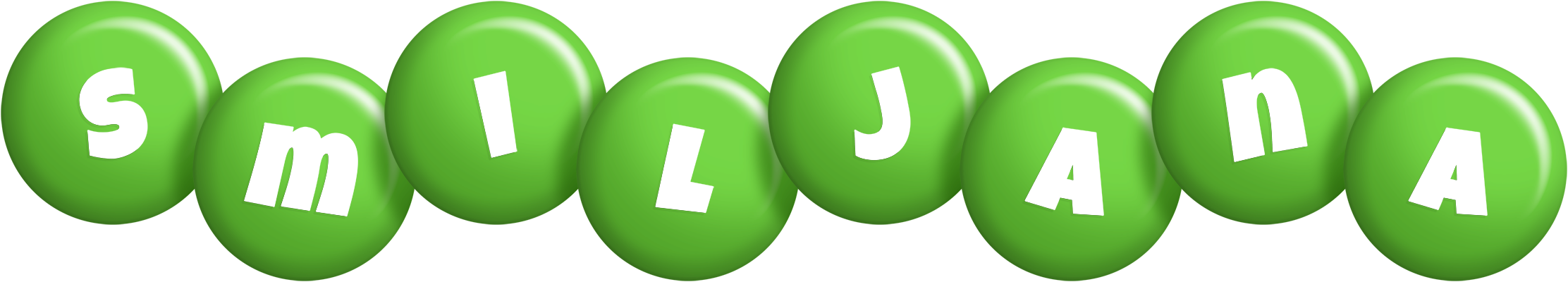 Smiljana candy-green logo