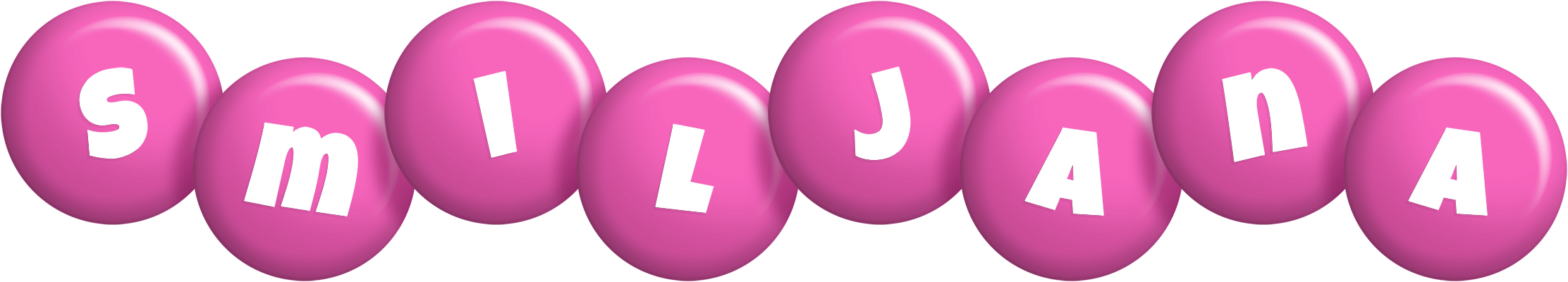 Smiljana candy-pink logo