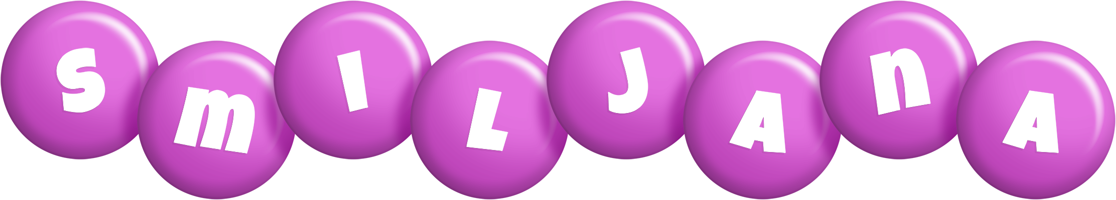 Smiljana candy-purple logo
