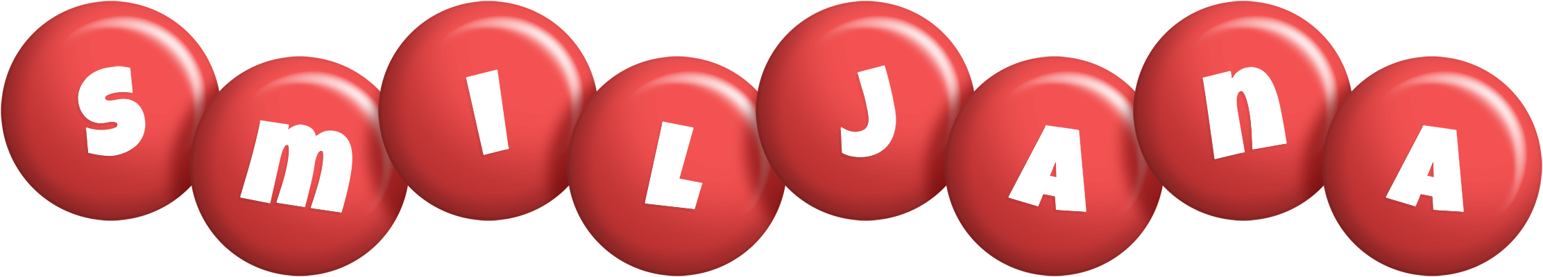 Smiljana candy-red logo