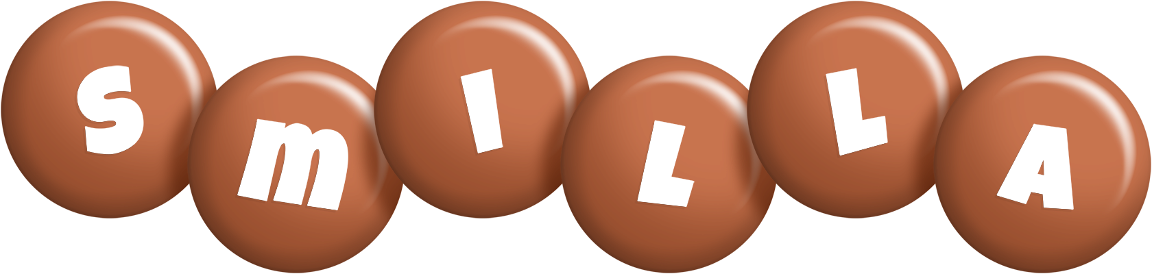 Smilla candy-brown logo