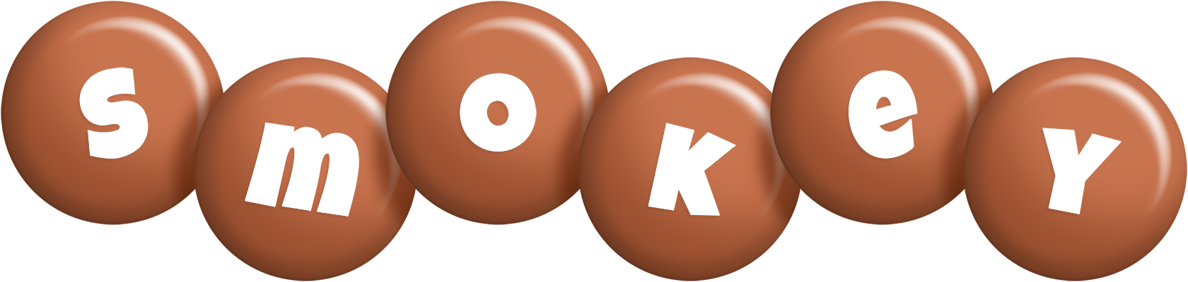 Smokey candy-brown logo