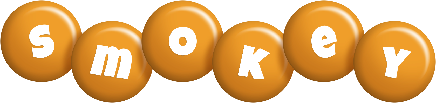 Smokey candy-orange logo
