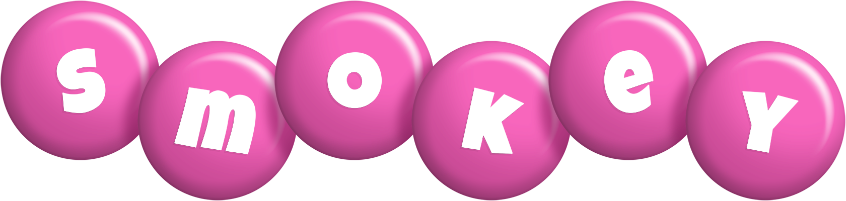 Smokey candy-pink logo