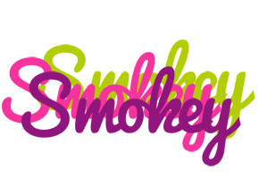 Smokey flowers logo