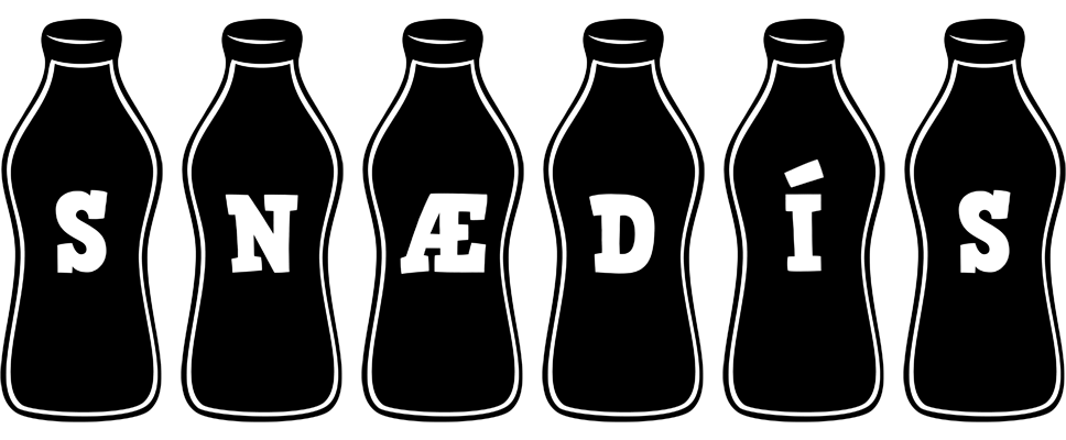 Snædís bottle logo