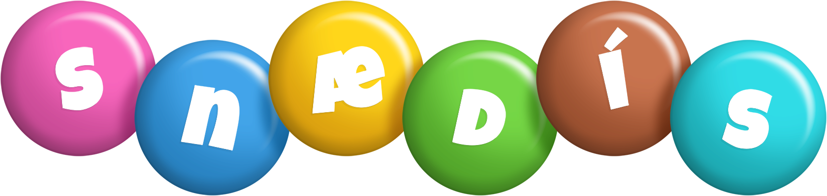 Snædís candy logo