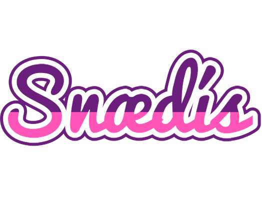 Snædís cheerful logo
