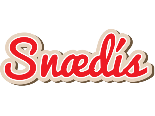 Snædís chocolate logo