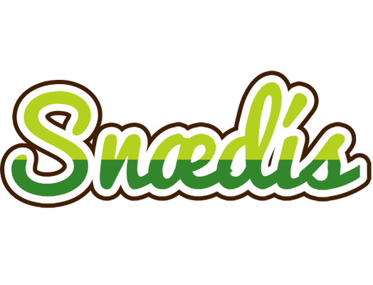 Snædís golfing logo