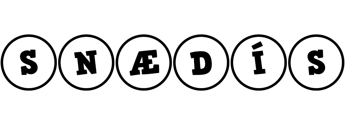 Snædís handy logo