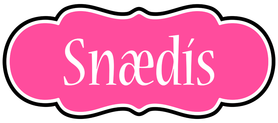 Snædís invitation logo
