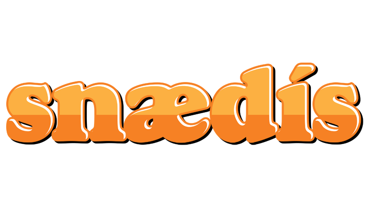 Snædís orange logo