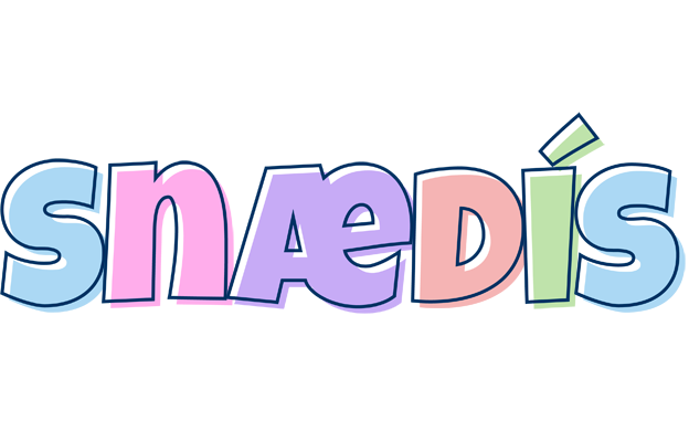 Snædís pastel logo