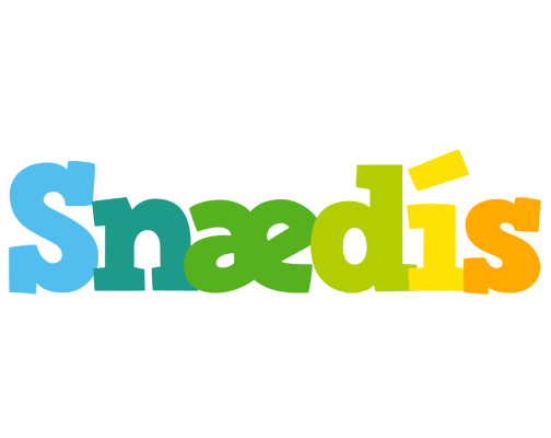 Snædís rainbows logo