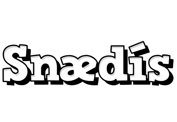 Snædís snowing logo