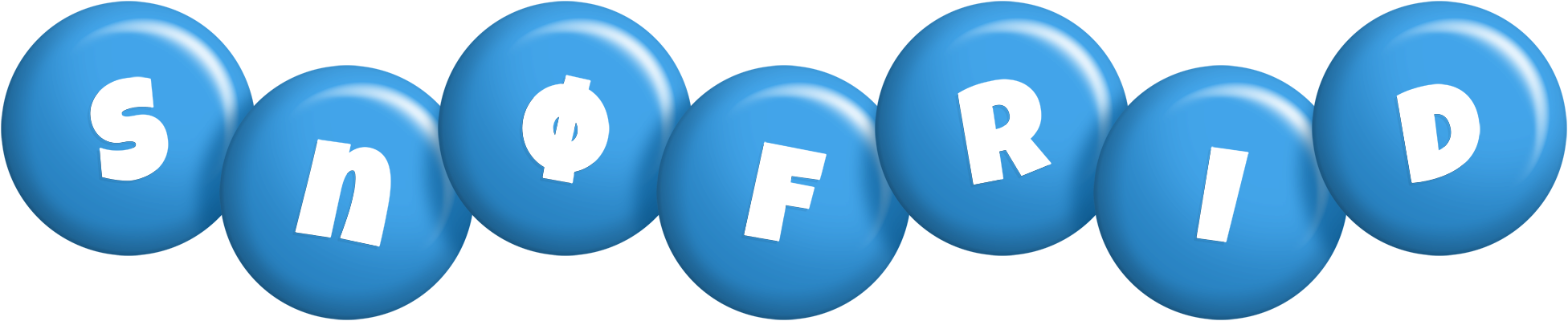 Snøfrid candy-blue logo