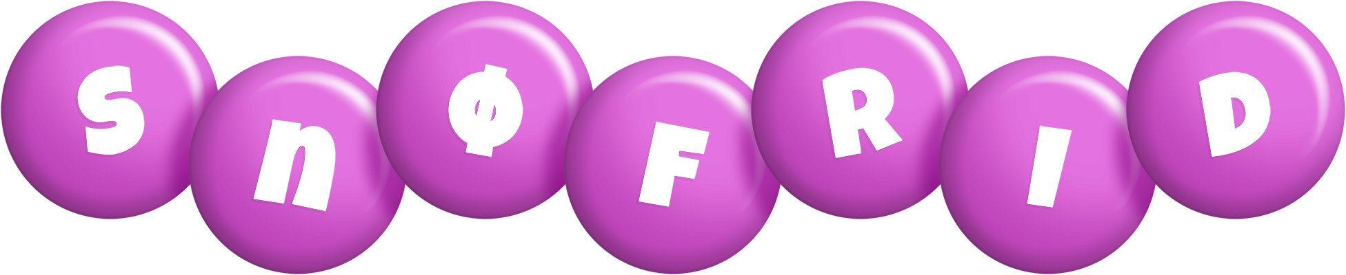 Snøfrid candy-purple logo