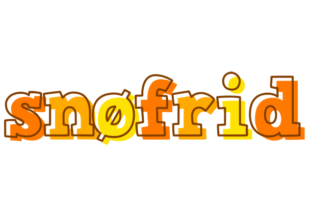 Snøfrid desert logo