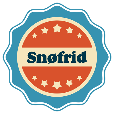 Snøfrid labels logo