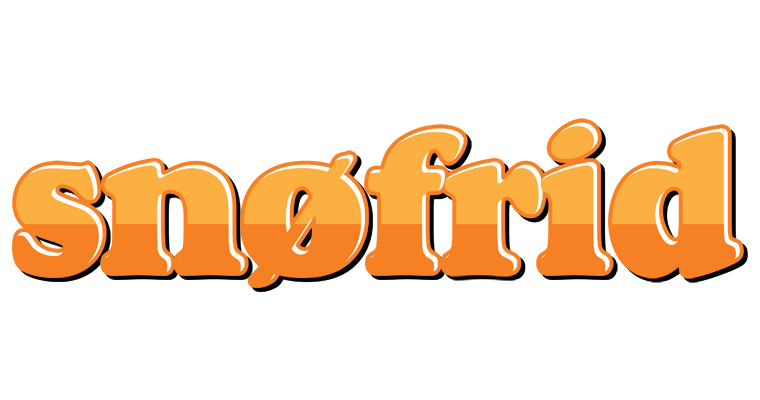 Snøfrid orange logo