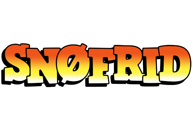 Snøfrid sunset logo