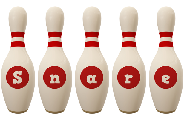 Snare bowling-pin logo