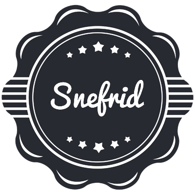 Snefrid badge logo
