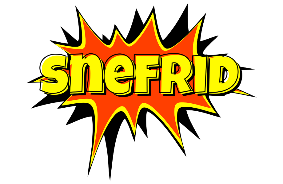 Snefrid bazinga logo